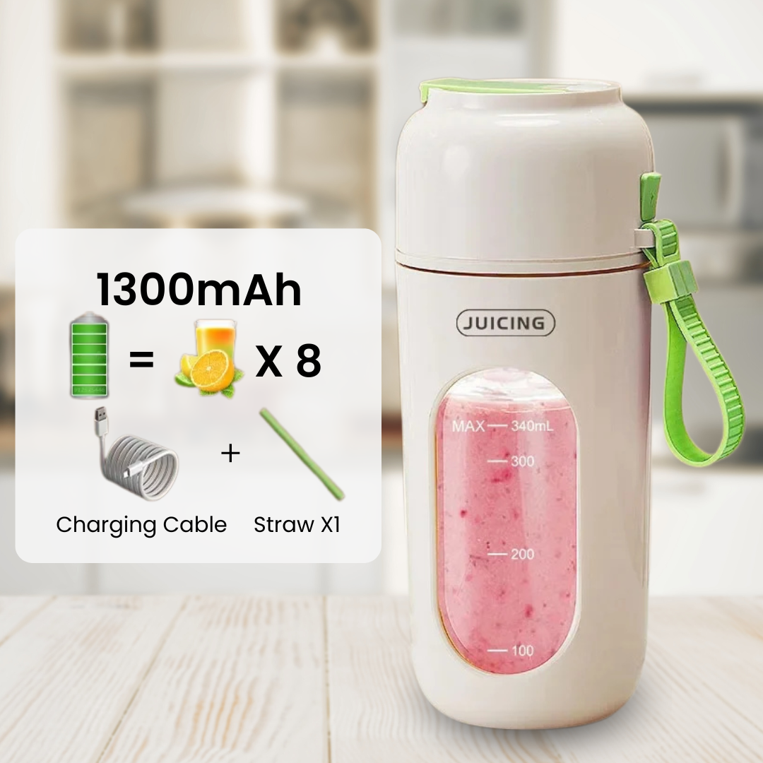 Portable Juicer - Green Color 1300mAh