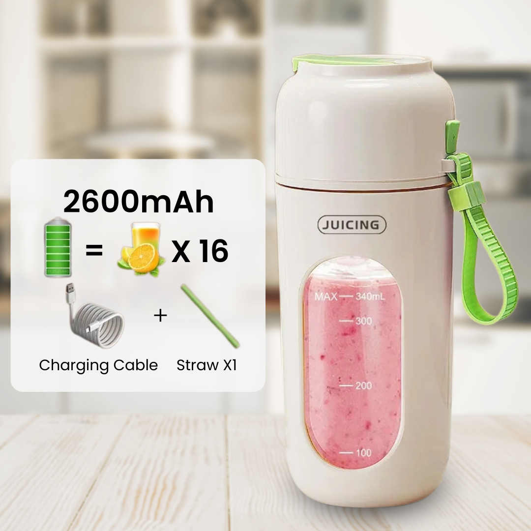 Portable Juicer - Green Color 2600mAh