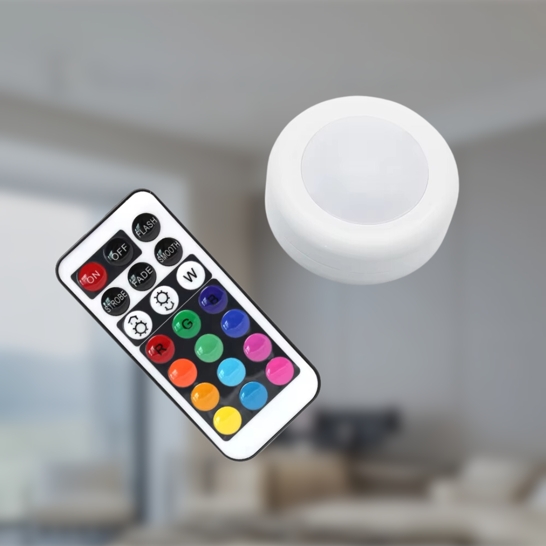 Puck Lights with Remote – 1 lamp