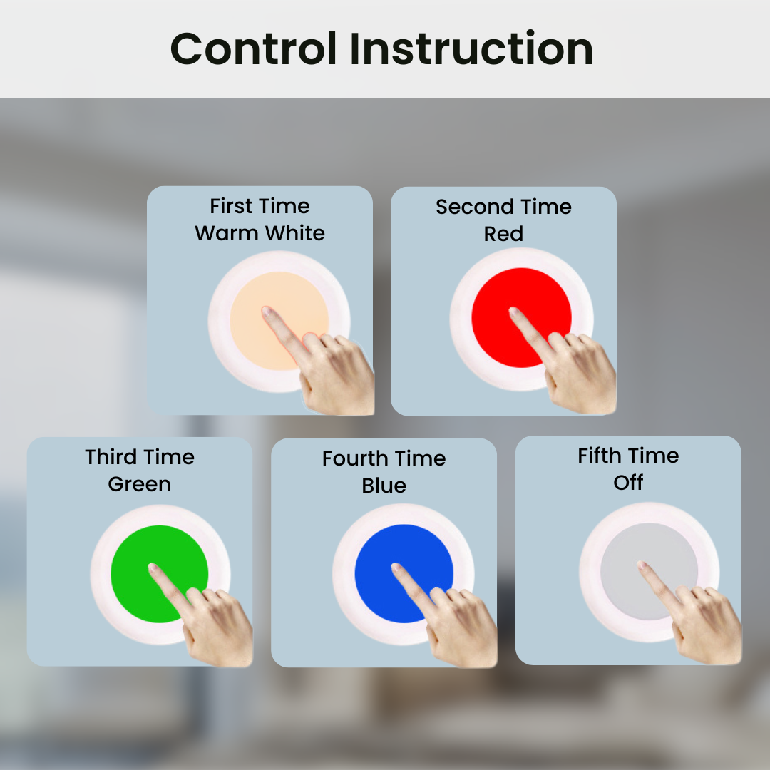 Puck Lights with Remote – control instruction