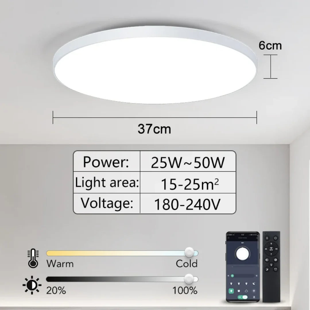 remote control ceiling lights white 50W