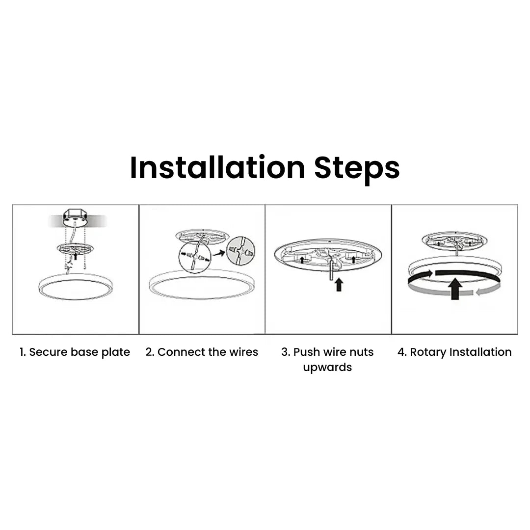 rgb ceiling lights installation steps