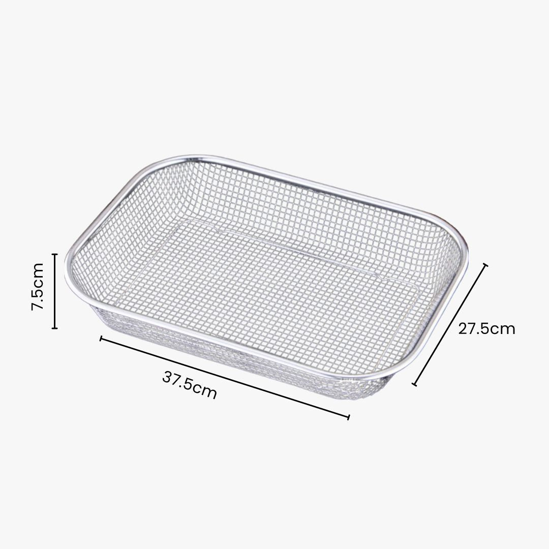 Sink Colander - Fine Mesh Drain Basket for Fruit & Vegetable Washing