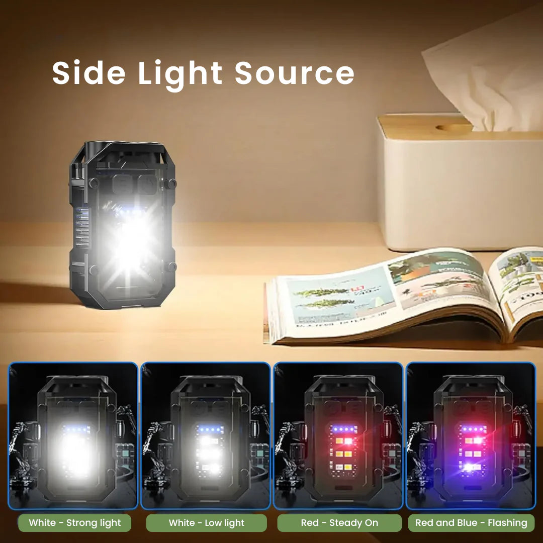 small rechargeable flashlight multiple light modes