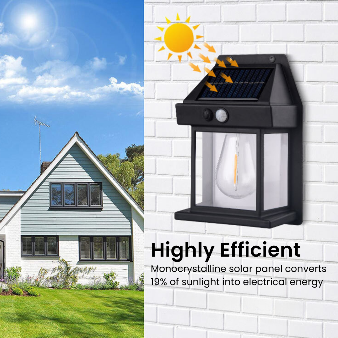 Solar Porch Light - Highly Efficient