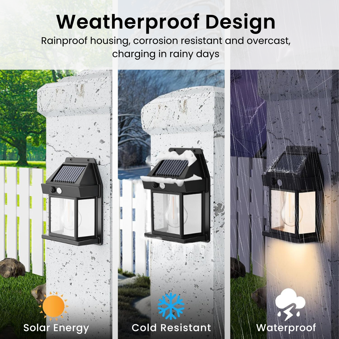 Solar Porch Light - Weatherproof Design