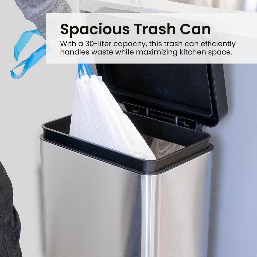 Trash Can For Kitchen-With Spacious Capacity