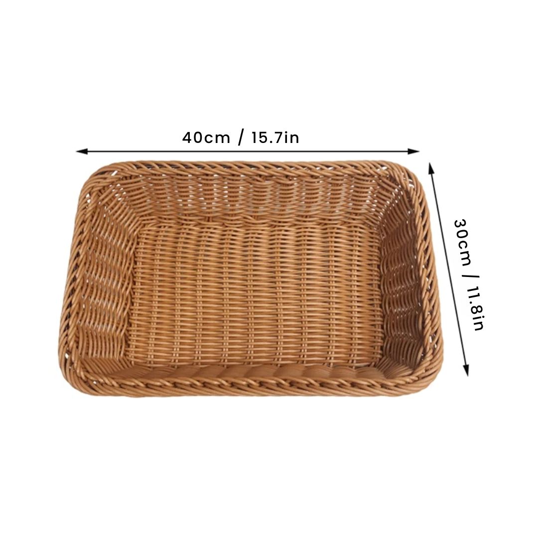 Vegetable Basket - Hand Woven Vegetable & Fruit Organizer for Kitchen