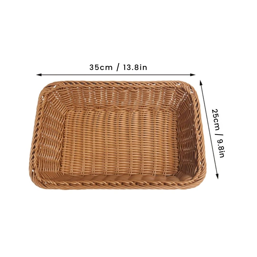 Vegetable Basket - Hand Woven Vegetable & Fruit Organizer for Kitchen