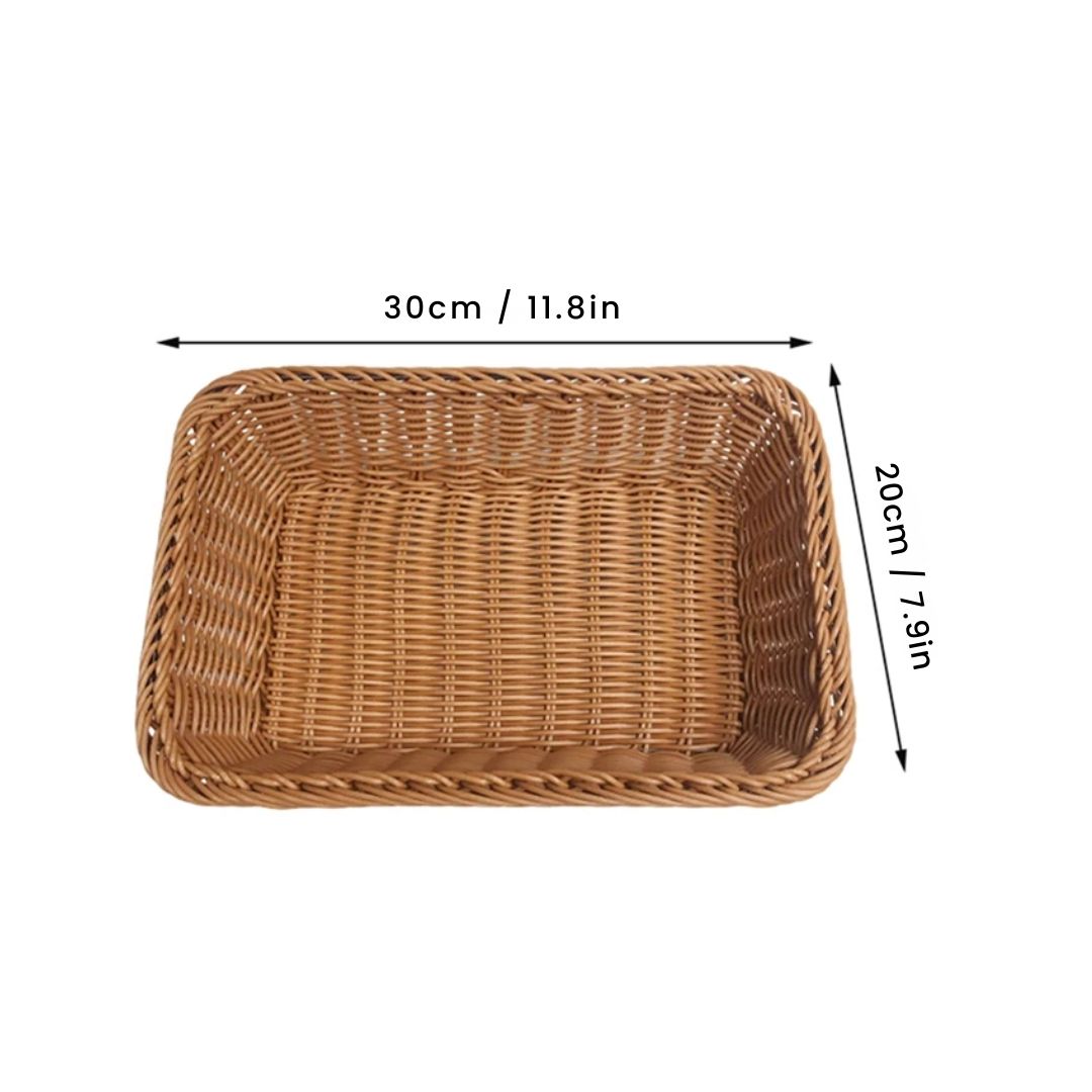 Vegetable Basket - Hand Woven Vegetable & Fruit Organizer for Kitchen