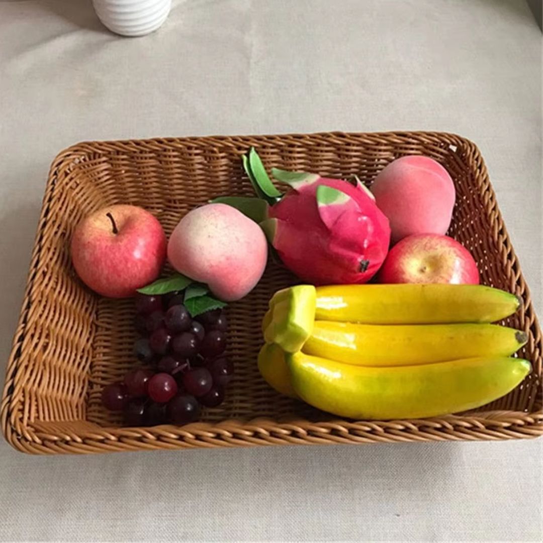 Vegetable Basket - Hand Woven Vegetable & Fruit Organizer for Kitchen