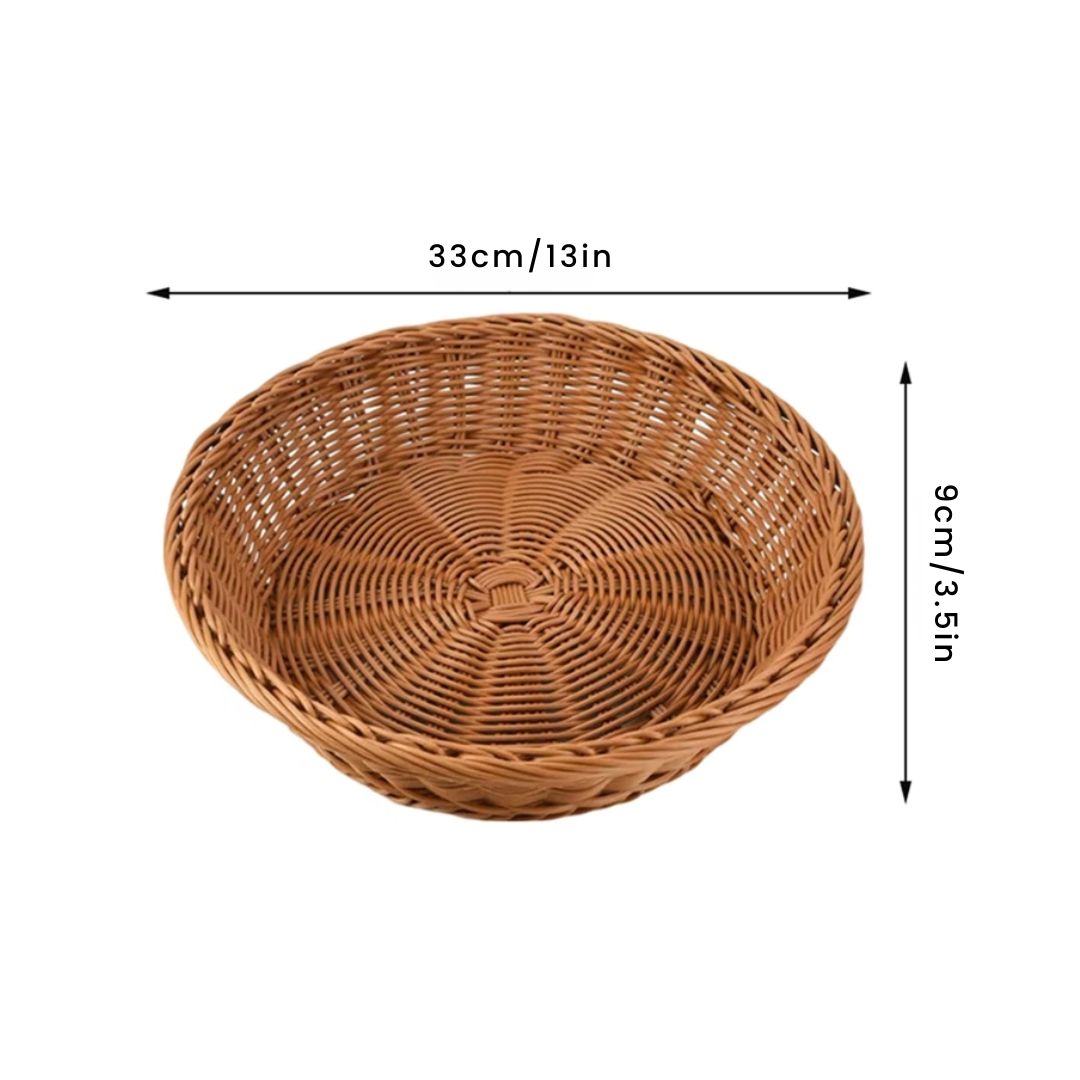 Vegetable Basket - Hand Woven Vegetable & Fruit Organizer for Kitchen