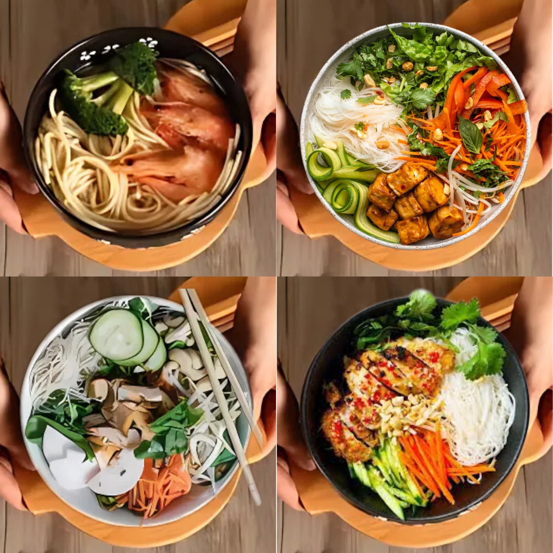 versatile and spacious ramen bowl set