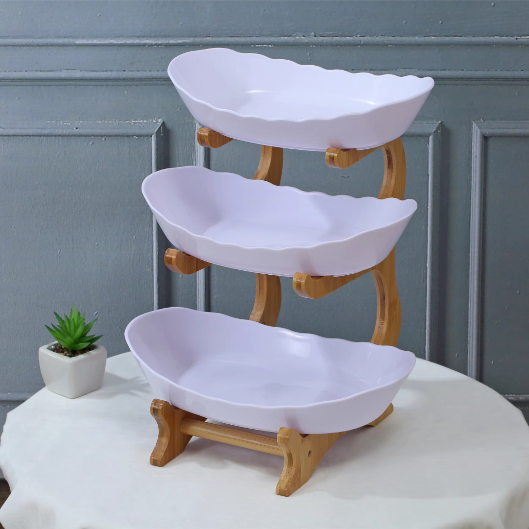 White 3Tier Fruit Holder