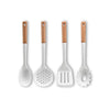 White Silicone Kitchen Utensils - Serving Spoon & Shovel Set for Cooking