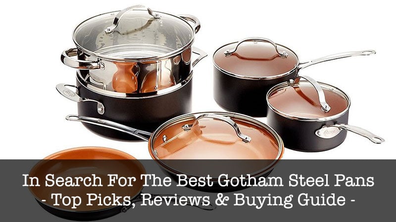 Gotham Steel Stackmaster 3 Piece Set Deep Nonstick Space Saving Cookware Set